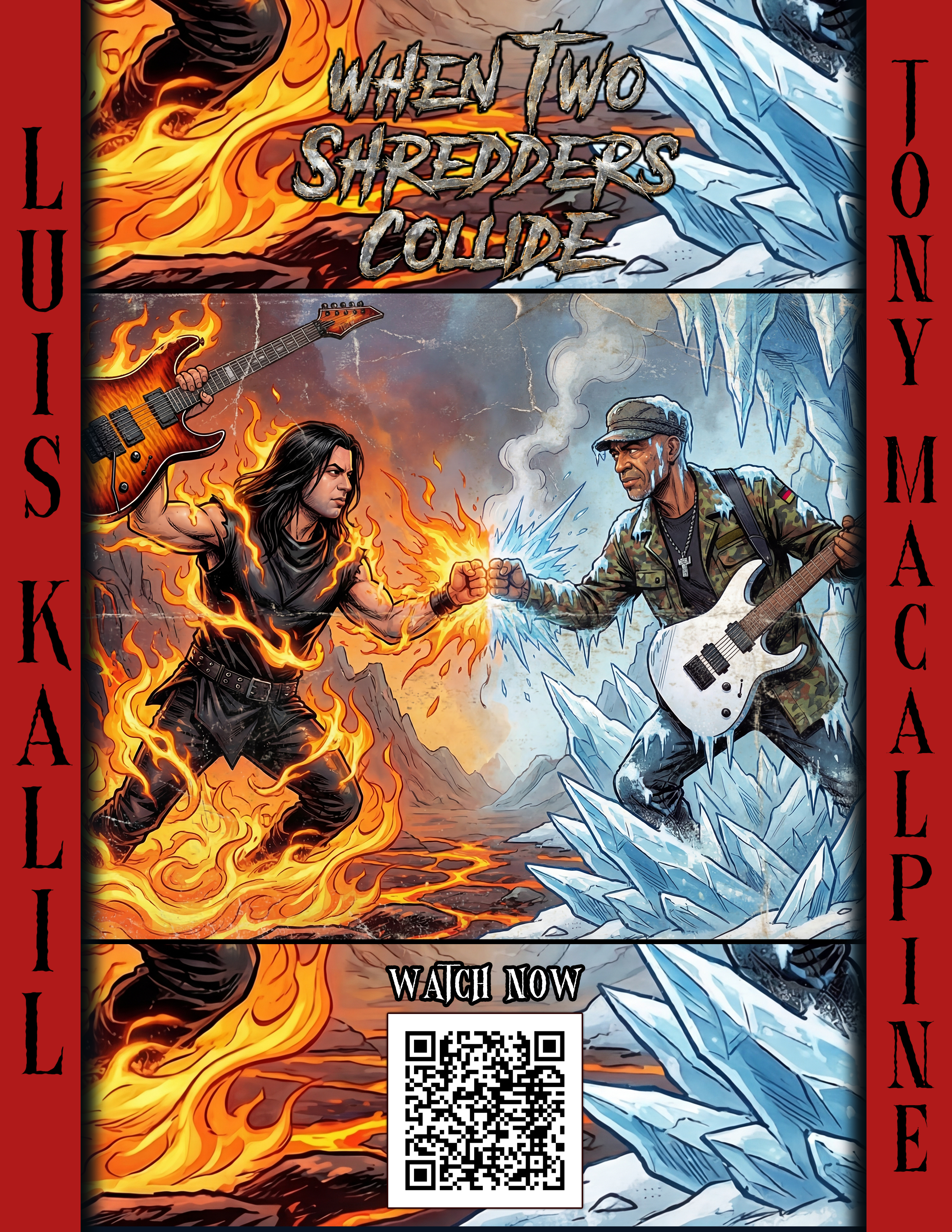 When Two Shredders Collide - Signed Poster 8x11 - Tony MacAlpine + Luis Kalil