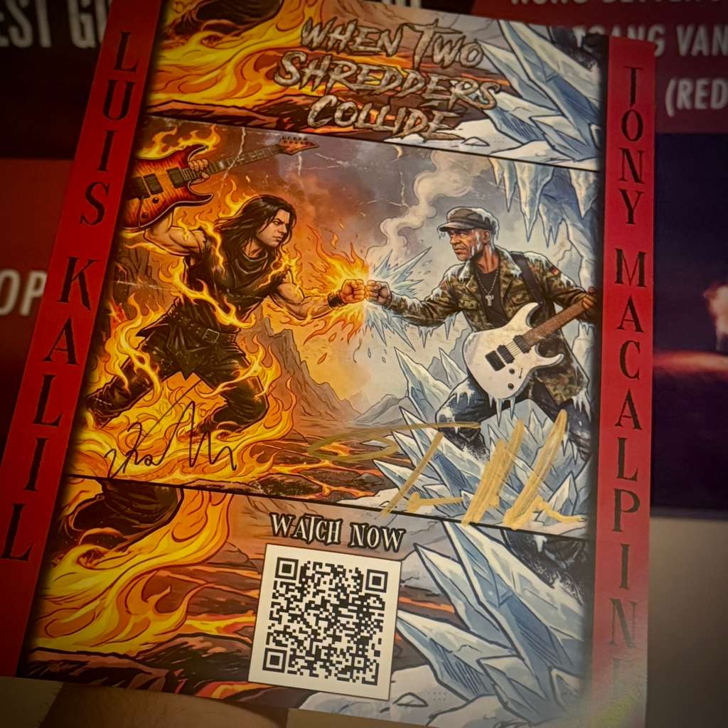 When Two Shredders Collide - Signed Poster 8x11 - Tony MacAlpine + Luis Kalil