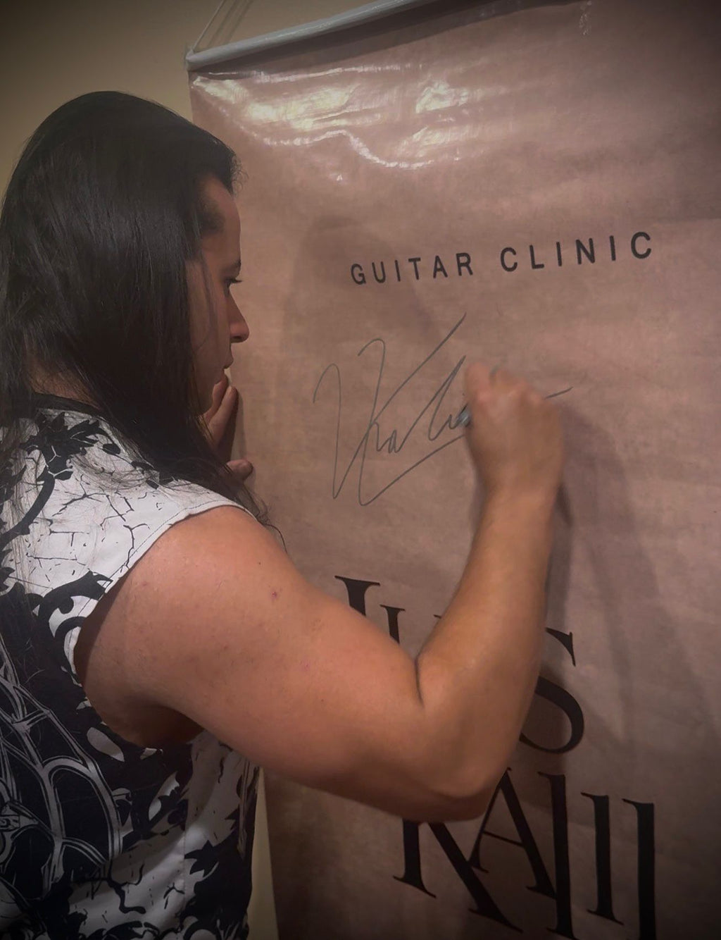 Signed Banner - 2019 Guitar Clinic Tour